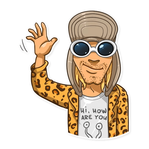 NIRVANA kurt cobain grunge is dead band sticker 20