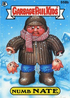 Numb NATE Funny Decal Name Sticker