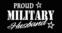 PROUD Military Stickers MILITARY HUSBAND