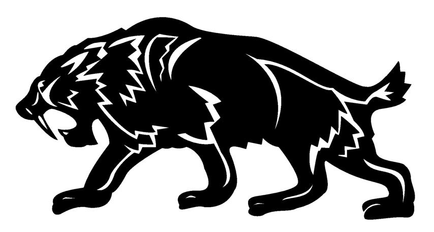Sabre Tooth Tiger Vinyl Car Decal