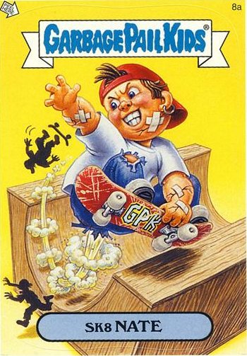 Sk8 NATE Funny Decal Name Sticker