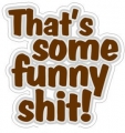 thats awesome funny shit sticker