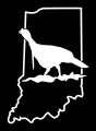 Turkey Hunting Indiana Diecut Decal