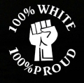 white proud diecut decal