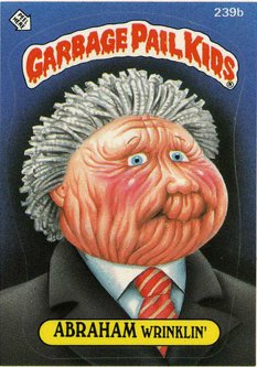 ABRAHAM Wrinklin Funny Sticker Name Decal