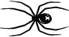 Black Widow Spider Sticker