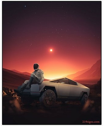 CYBERTRUCK PHOTO STICKER 26