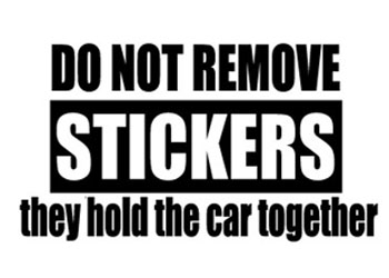 do not remove stickers funny sticker
