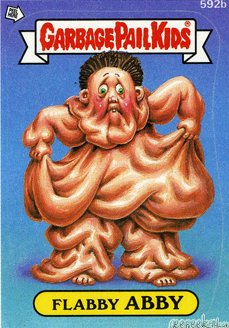 Flabby ABBY Funny Sticker Name Decal