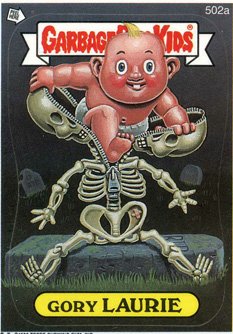 Gory LAURIE Funny Sticker Name Decal