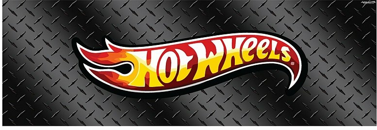 Hot Wheels Black Diamond Plate SeeThru Graphic Sticker