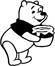 Pooh Decal Honey
