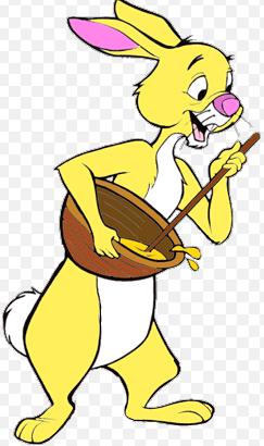 rabbit cook pooh sticker