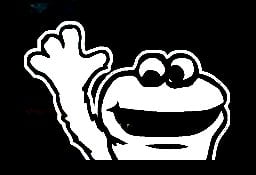 Sesame Street Cookie Monster Wave Decal Sticker