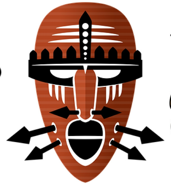 0 African Color Mask Sticker Africa Decal 2