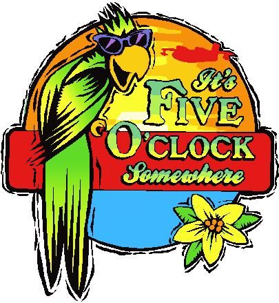 5 o clock somewhere Decal