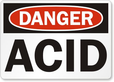 Acid Danger Sign