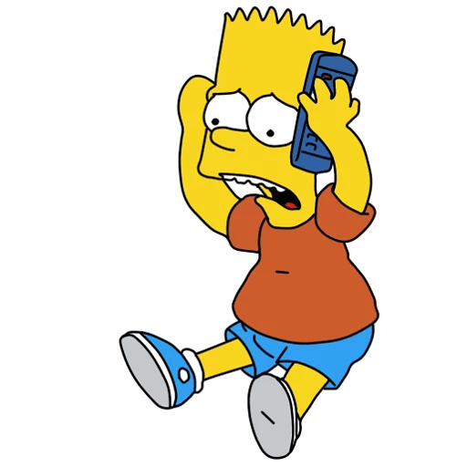 bart-simpson-PHONE Sticker 2