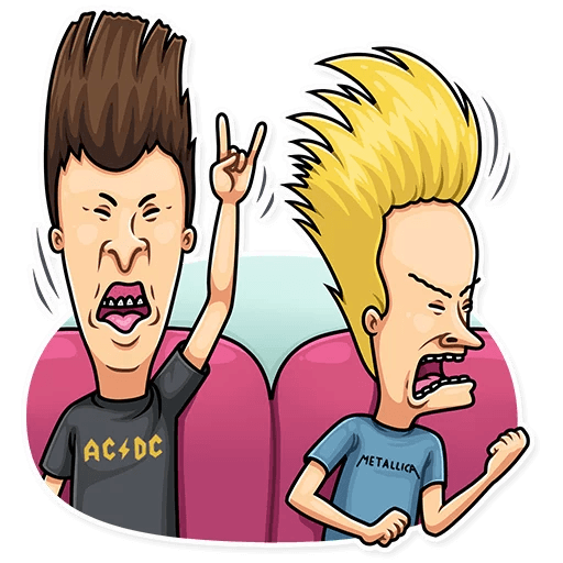 beavis and butthead mtv funny cartoon sticker_5