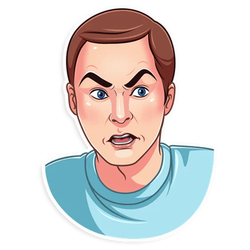 big bang sheldon cooper tv show sticker 4