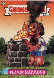 Flamin RAYMOND Funny Sticker Name Decal