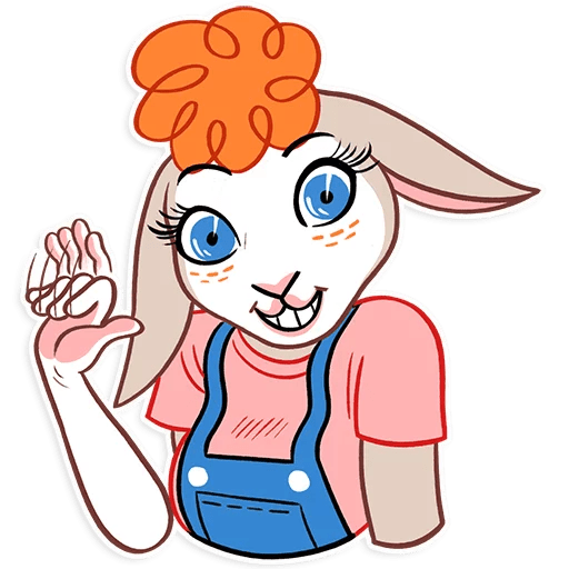 HILLBILLY DOLLY COLOR STICKER wave