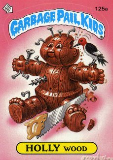 HOLLY Wood Funny Sticker Name Decal