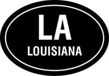 Louisana Oval Decal