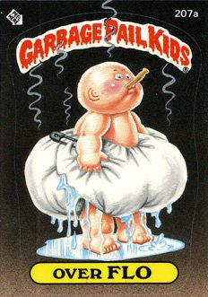 Over FLO Funny Decal Name Sticker