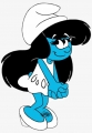 SMURF GIRL STICKER 1
