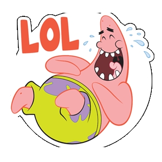 spongebob LOL funny car sticker