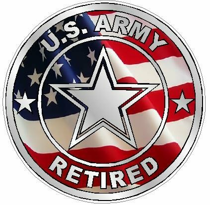 ARMY RETIRED flag usa
