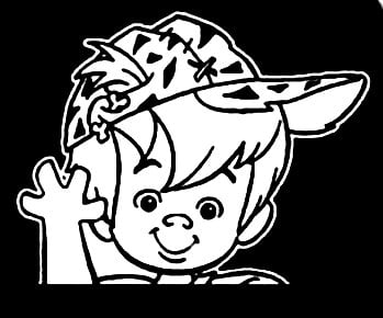 Bam Bam Rubble Wave Decal Sticker