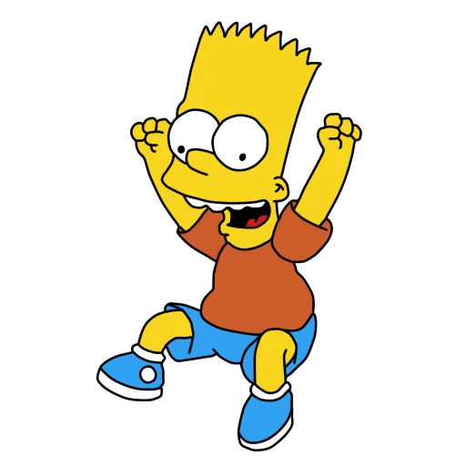 bart-simpson-HAPPY DANCE Sticker