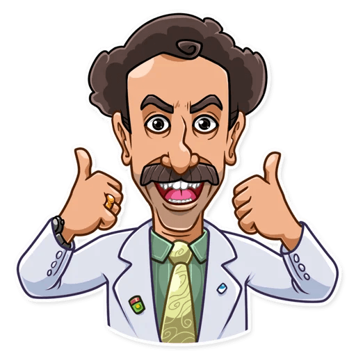 BORAT very nice funny car sticker 23