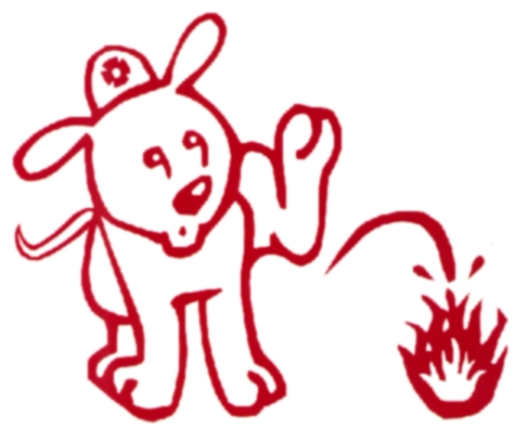 Firefighter Puppy Decal