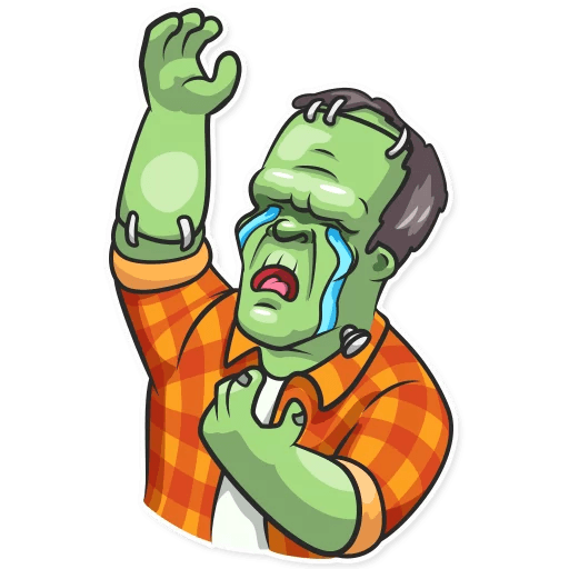 franky the monster_cartoon sticker 16