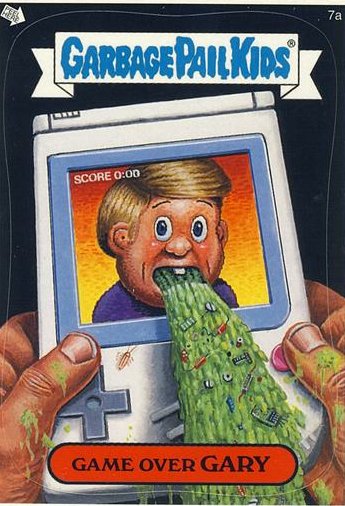 Game Over GARY Funny Sticker Name Decal