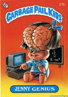 JENNY Genius Funny Sticker Name Decal