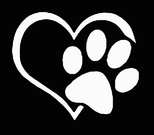 Love Dogs Die Cut Vinyl Car Decal