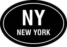 New York Oval Decal