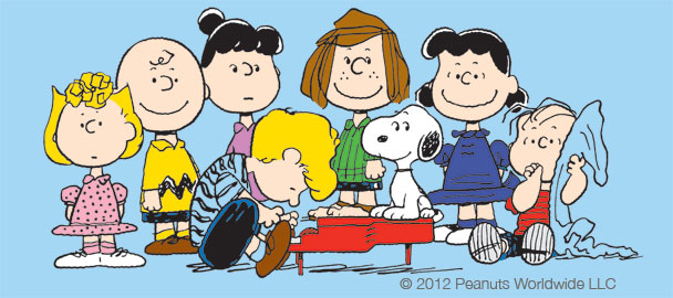 peanuts gang color sticker 2