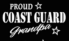 PROUD Military Stickers COAST GUARD GRANDPA