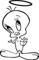 Tweety Bird Angel Diecut Decal