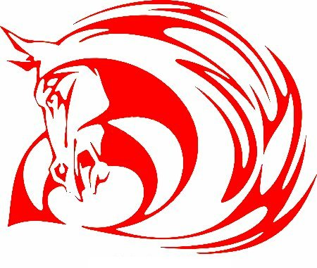 a vinyl horse car or wall decal 01