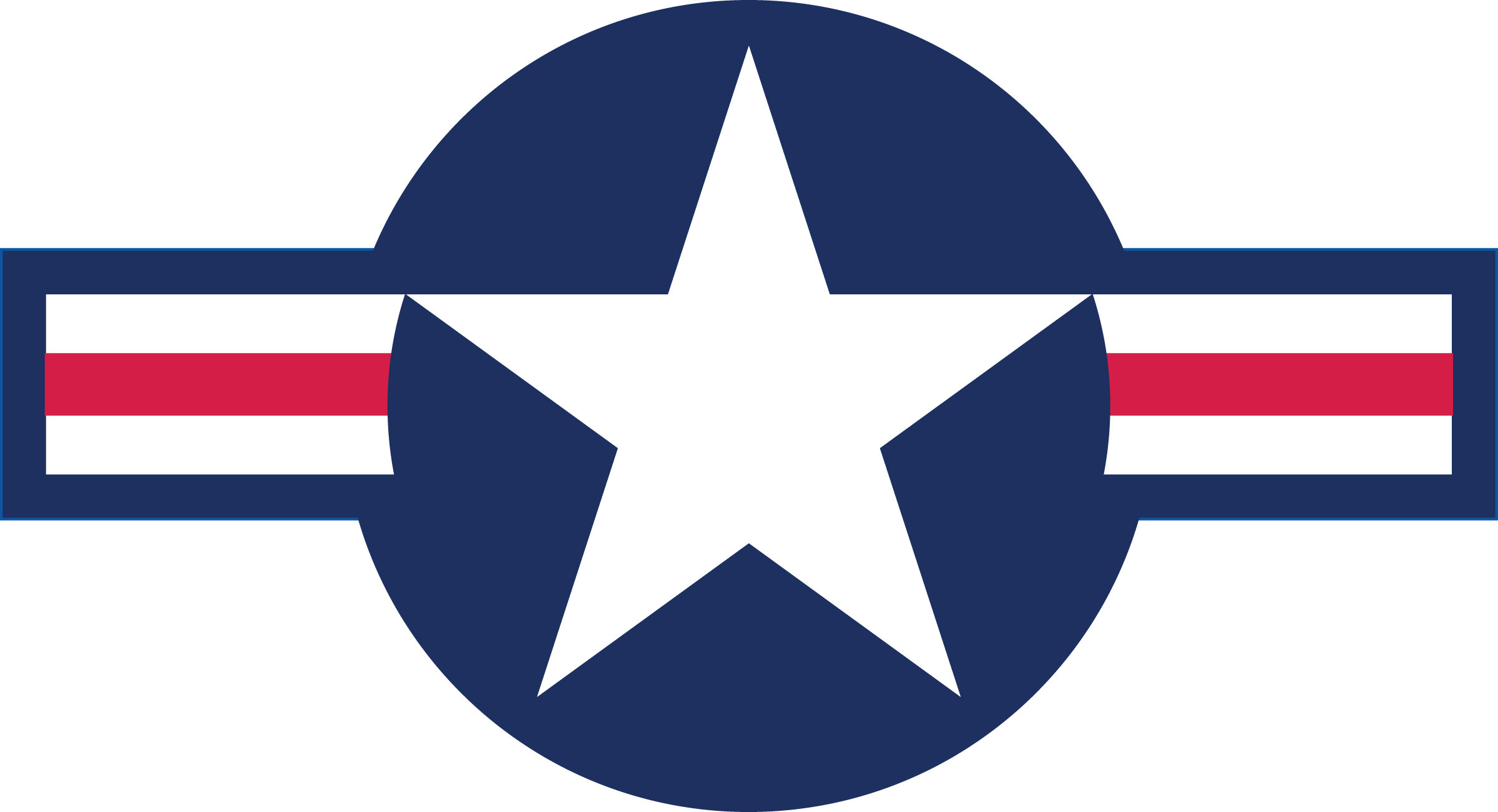 AIR FORCE STAR AND STRIPES LOGO STICKER