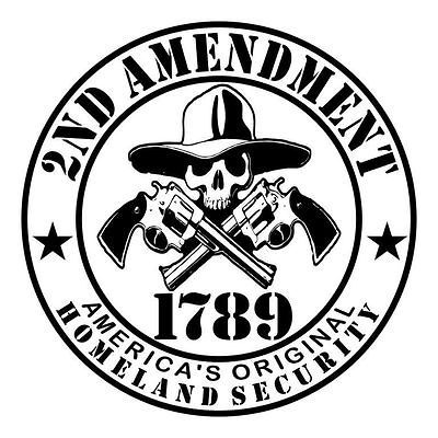 Anti Gun Control Decal B&W Sticker