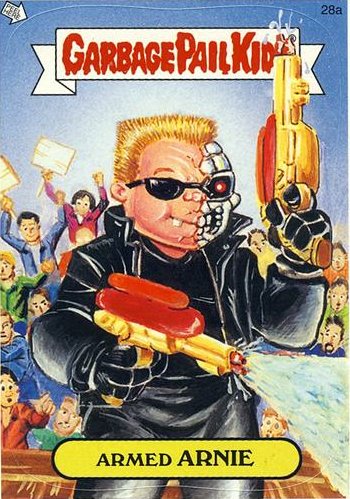 Armed ARNIE Funny Sticker Name Decal