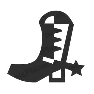 Boot Diecut Decal 7