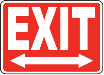 Exit Entrance Signs and Banners 12